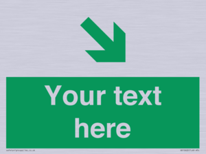 Custom Safe condition: Green Down right arrow